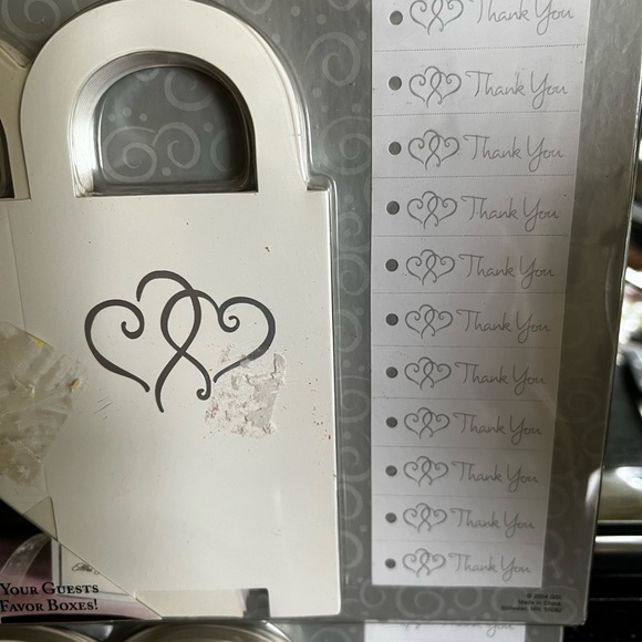 New Three (3) Packages of Twelve (12) Wedding & Shower Thank You Boxes & Tags - Picture 7 of 7